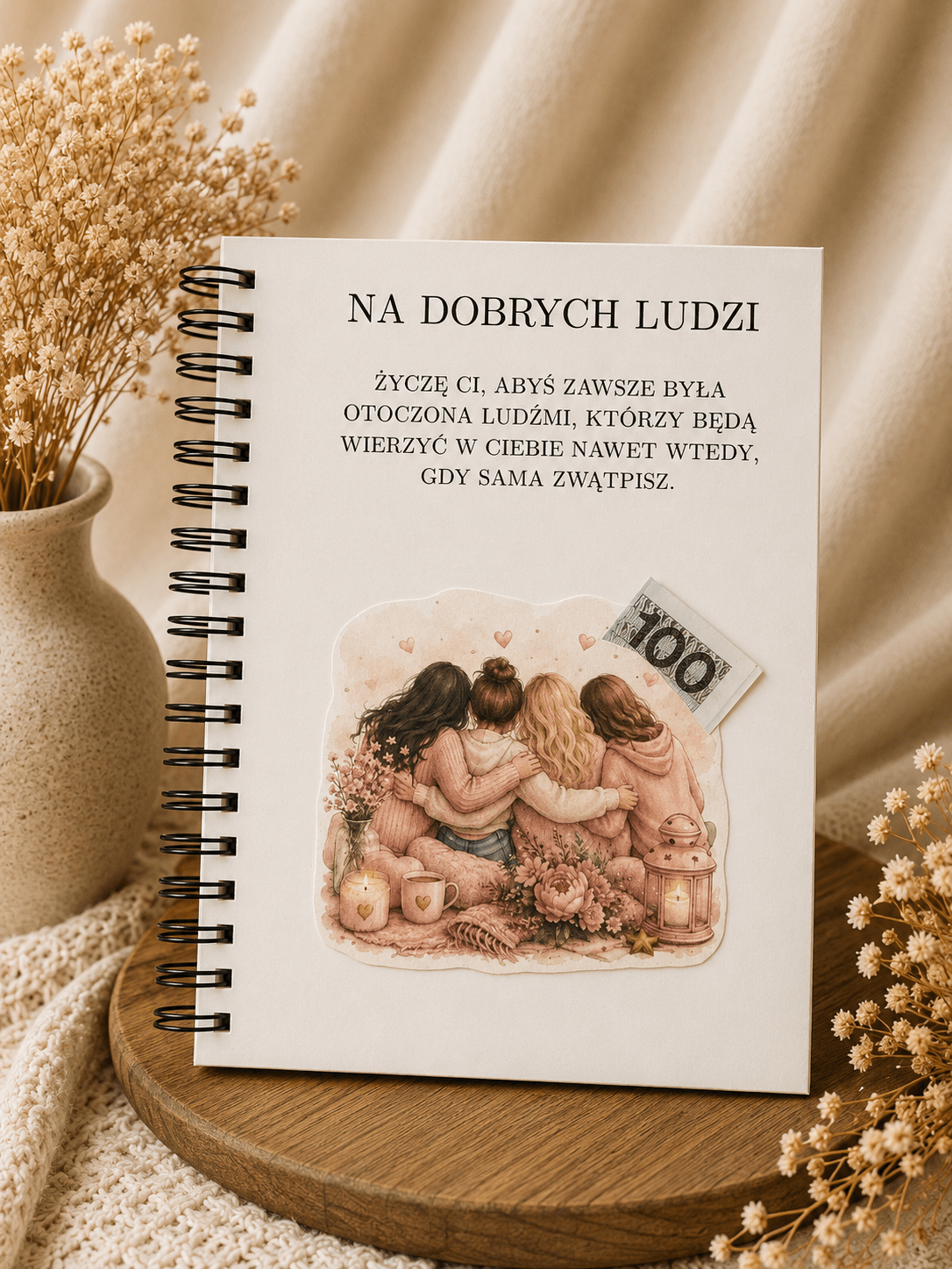 Album A5/A4 na 18 urodziny Écru - 18 stron + okładka + zakończenie