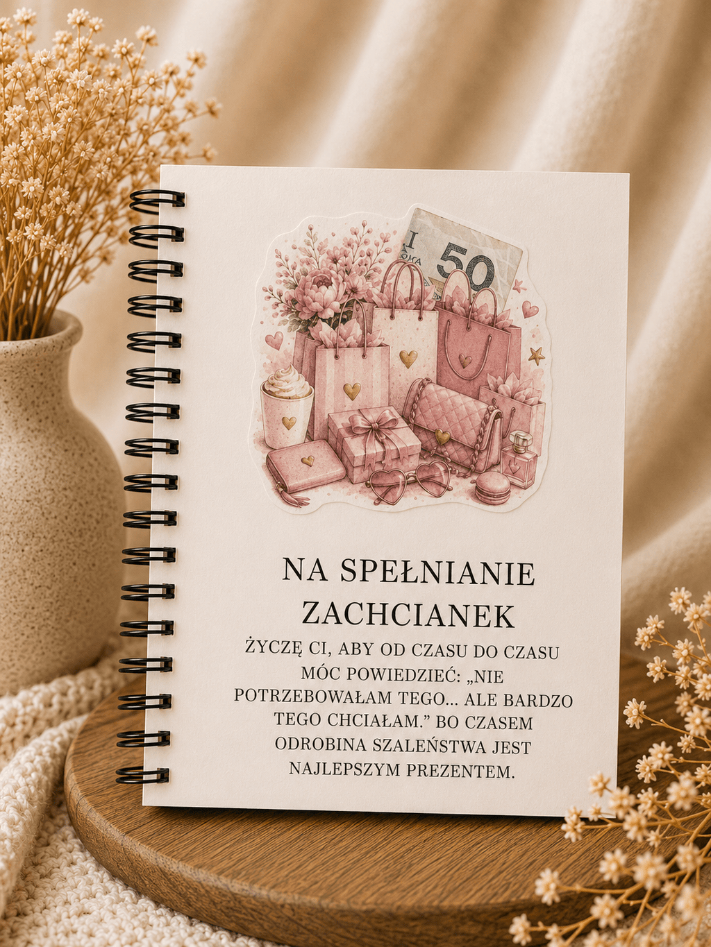 Album A5/A4 na 18 urodziny Écru - 18 stron + okładka + zakończenie