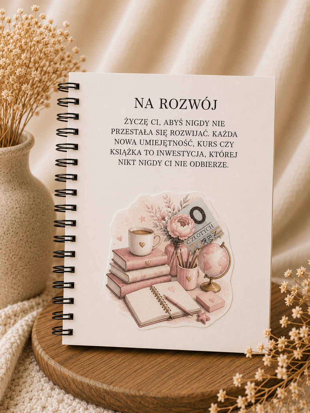 Album A5/A4 na 18 urodziny Écru - 18 stron + okładka + zakończenie