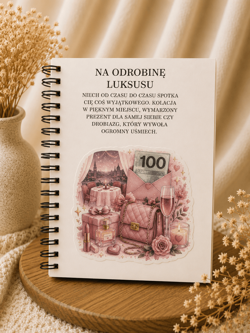 Album A5/A4 na 18 urodziny Écru - 18 stron + okładka + zakończenie