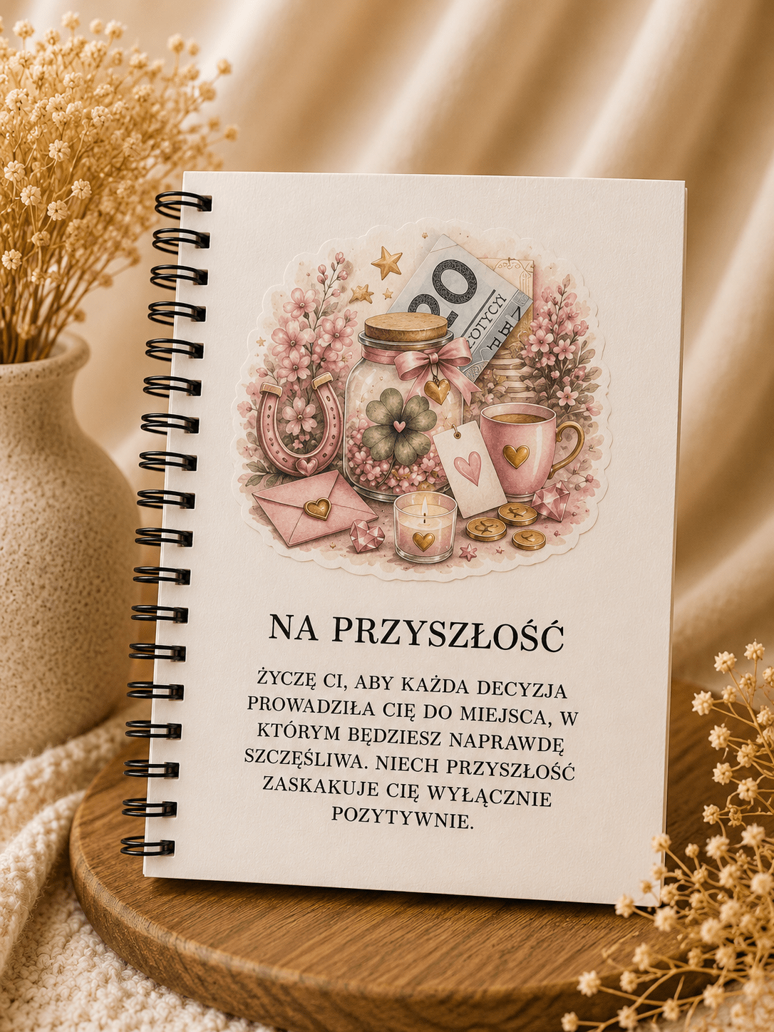 Album A5/A4 na 18 urodziny Écru - 18 stron + okładka + zakończenie
