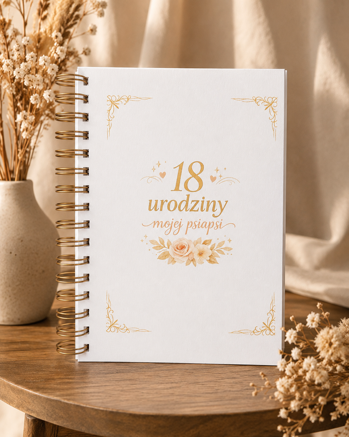 9  stron Album na urodziny dla psiapsi Écru A5/A4