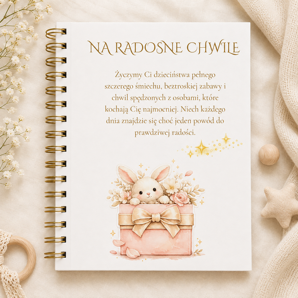 6 stron Album na urodziny dla chłopca/dziewczynki A5/A4