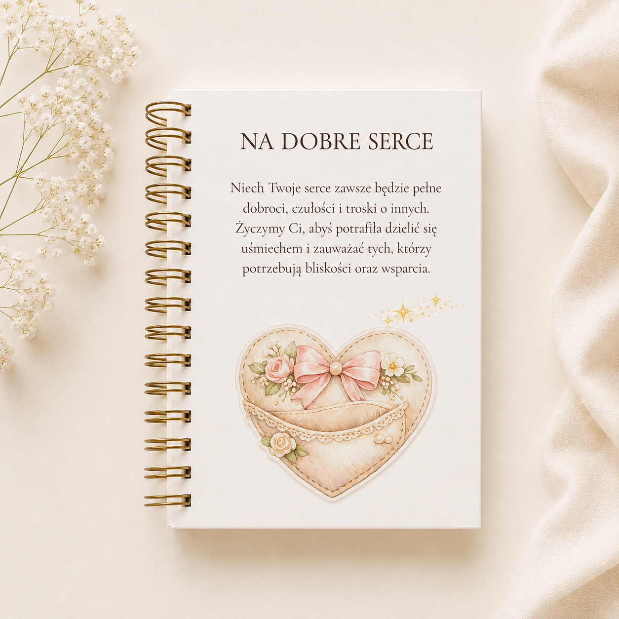 7 stron Album na Chrzest Święty róż