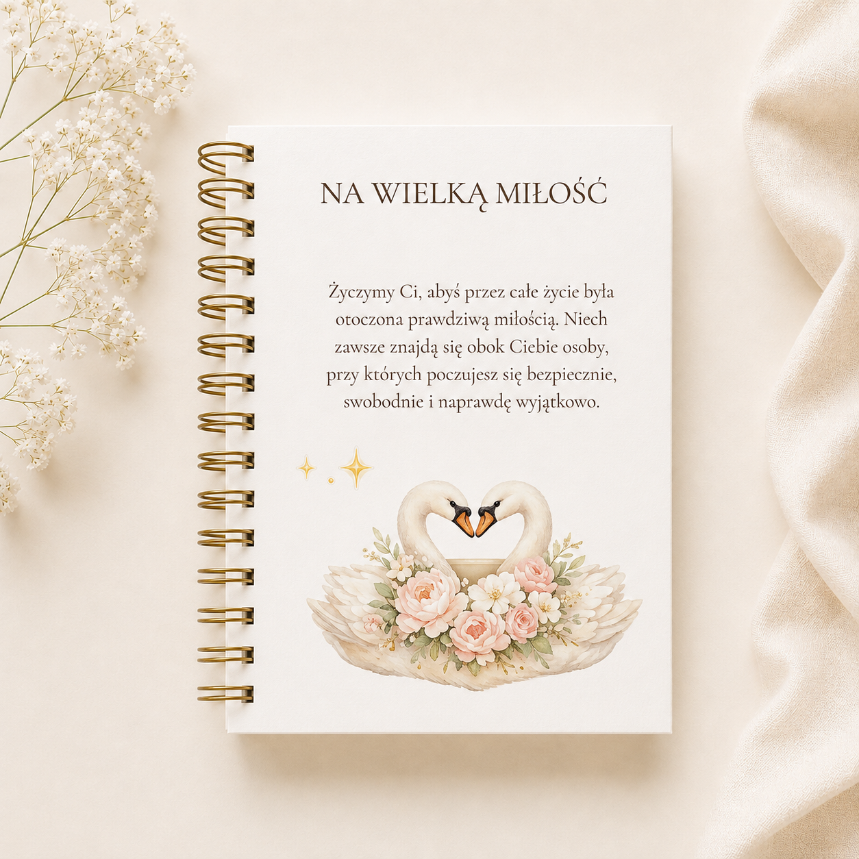 12 stron Album na Chrzest Święty róż