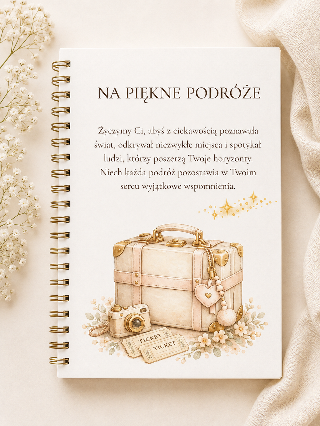 12 stron Album na Chrzest Święty róż