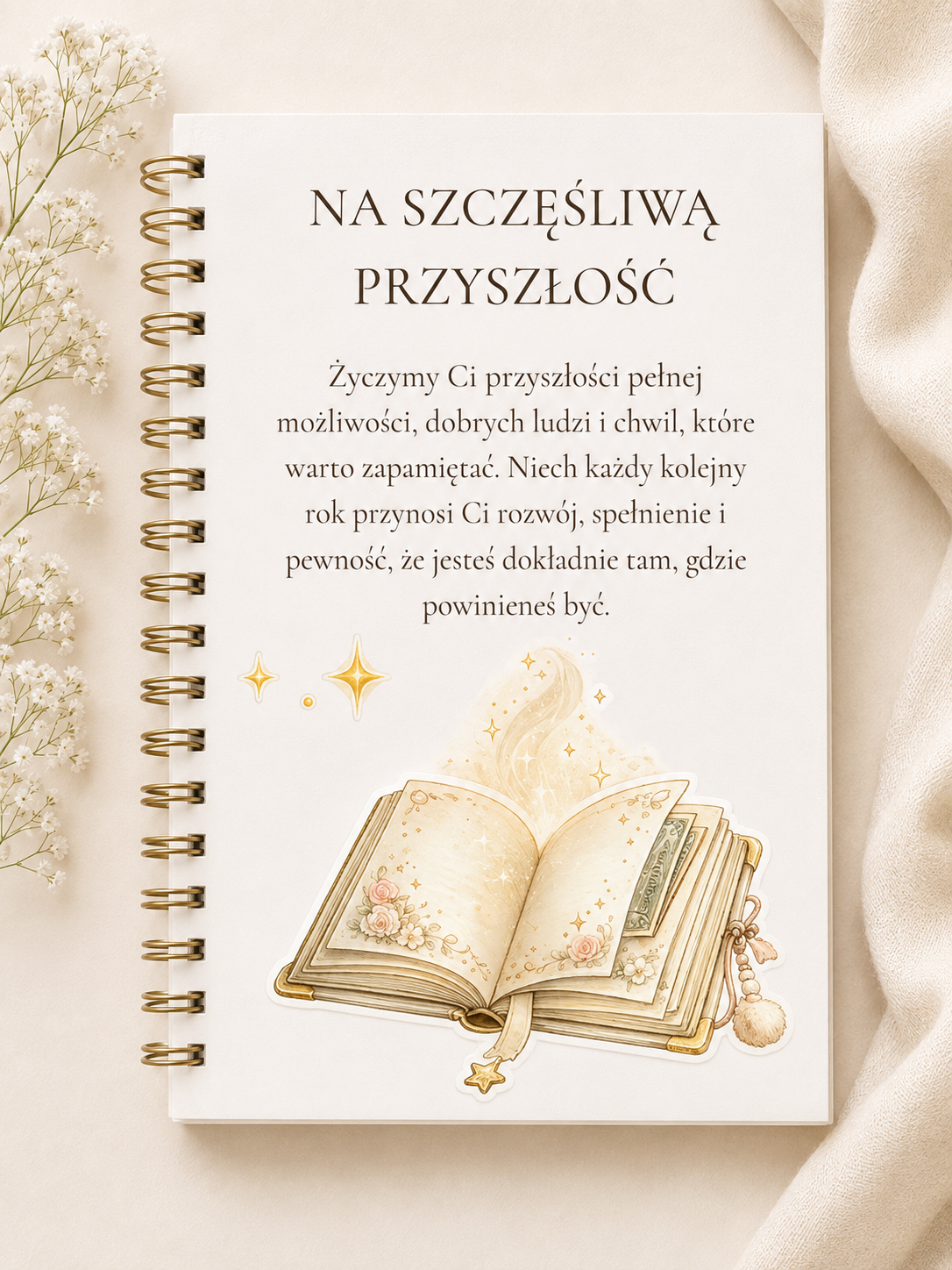 12 stron Album na Chrzest Święty róż