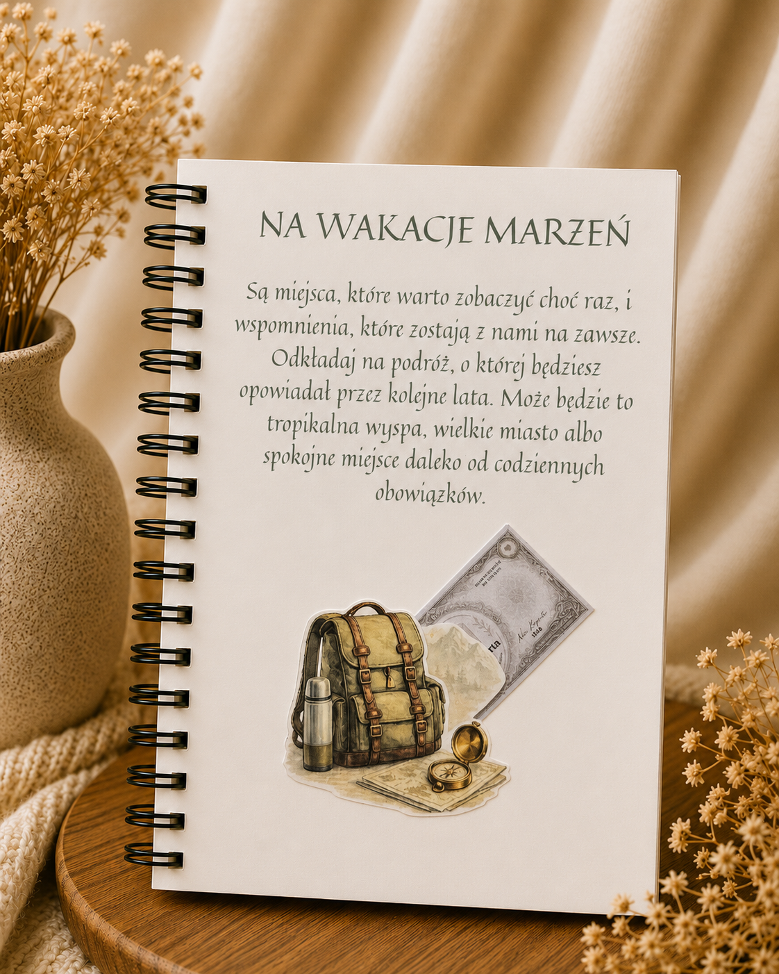 Album A5/A4 na 18 urodziny dla niego Écru - 18 stron + okładka + zakończenie