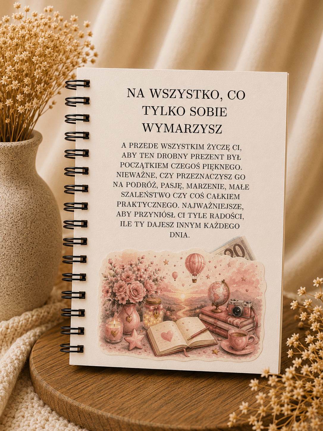 Album A5/A4 na 18 urodziny Écru - 18 stron + okładka + zakończenie